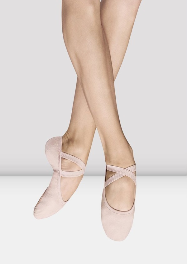 Performa Stretch Canvas Ballet Shoes-Theatrical Pink - NISARAT