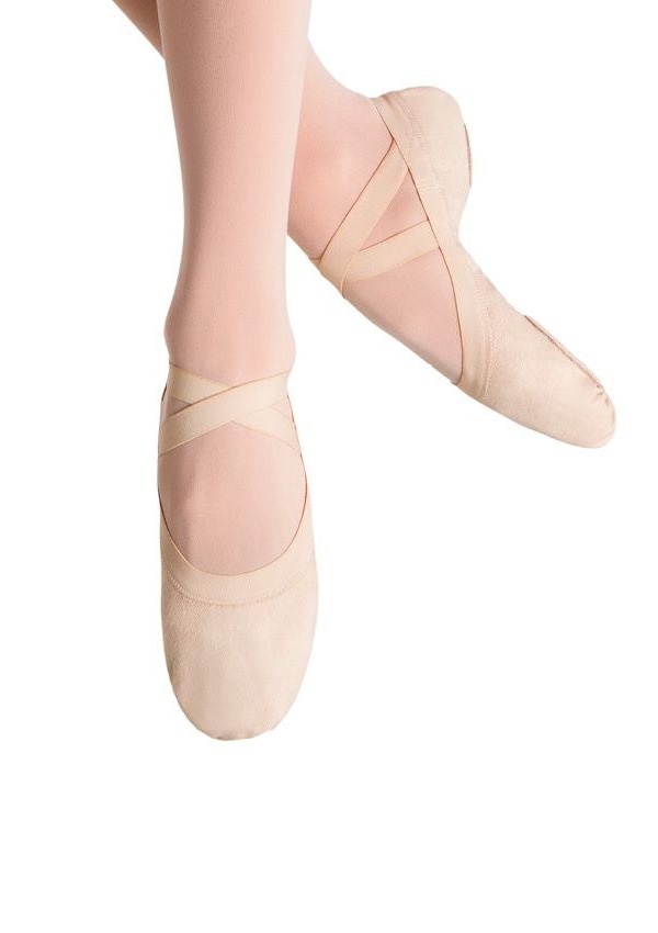 Pro Elastic Canvas Ballet Shoes - Pink - NISARAT